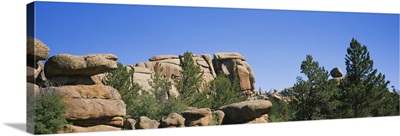 Rock formations in the forest, Vedauwoo Rocks, Medicine Bow National Forest, Wyoming