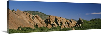 Rock formations on a hillside, Roxborough Park, Colorado