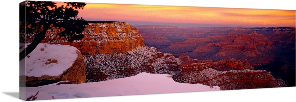 Pa Grand Canyon Leonard Harrison State Park Sunset 11X14 Canvas on eBid  United States