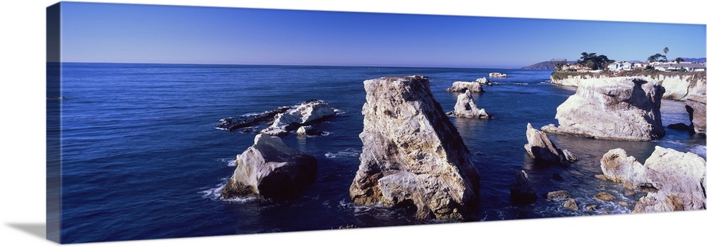 Rock formations on the coast, Avila Beach, San Luis Obispo County, California, USA