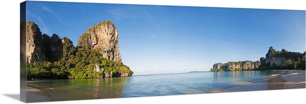 Rock formations on the coast, Railay Beach, Thailand
