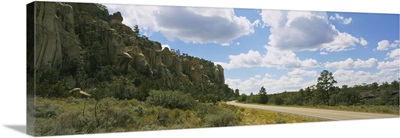 Rock formations on the roadside, Route 117, El Malpais National Monument, New Mexico
