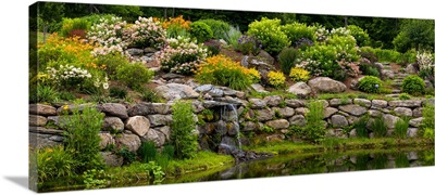 Rocks and plants in Rock Garden, Knowlton, Quebec, Canada