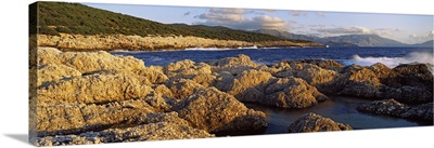 Rocks on the beach, Alaties Beach, Cephalonia, Ionian Islands, Greece