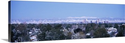 Rocky Mountains & skyline Denver CO