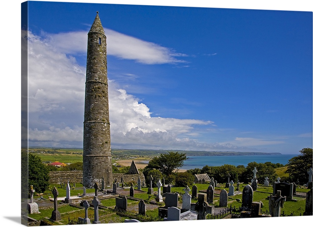 Round Tower in St Declans 5th Century Monastic Site