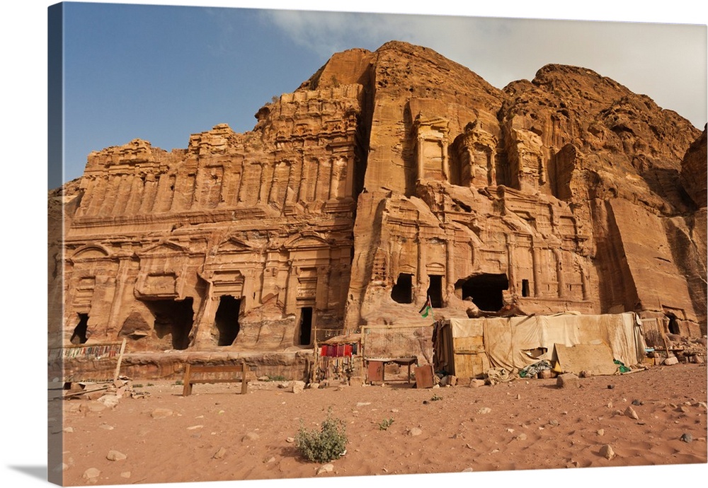 Royal Tombs at Ancient Nabatean City of Petra, Wadi Musa, Ma'an Governorate, Jordan