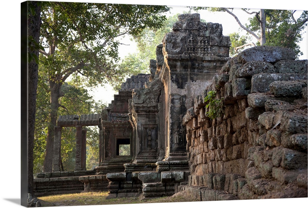 Ruins of a temple, Angkor Wat, Angkor, Siem Reap, Cambodia