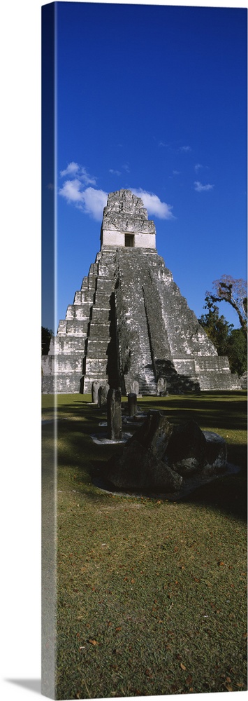 Ruins of a temple, Temple of The Grand Jaguar, Tikal, Guatemala