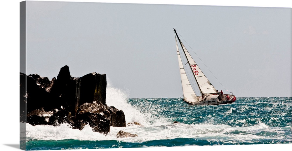 Sailboat competing in the Grenada Sailing Festival, Grenada