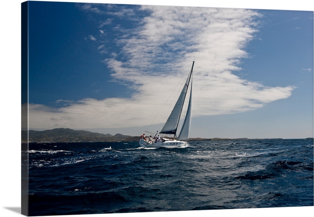 Sailboat competing in the Grenada Sailing Festival, Grenada