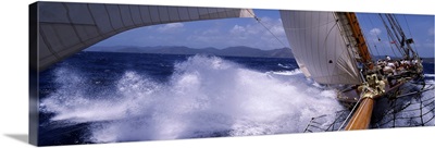 Sailboat in the sea, Antigua, Antigua and Barbuda