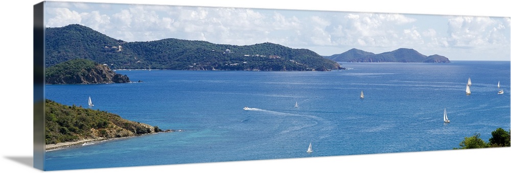 Sailboats in Coral Bay East End St. John US Virgin Islands