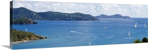 Sailboats in Coral Bay East End St. John US Virgin Islands image thumbnail