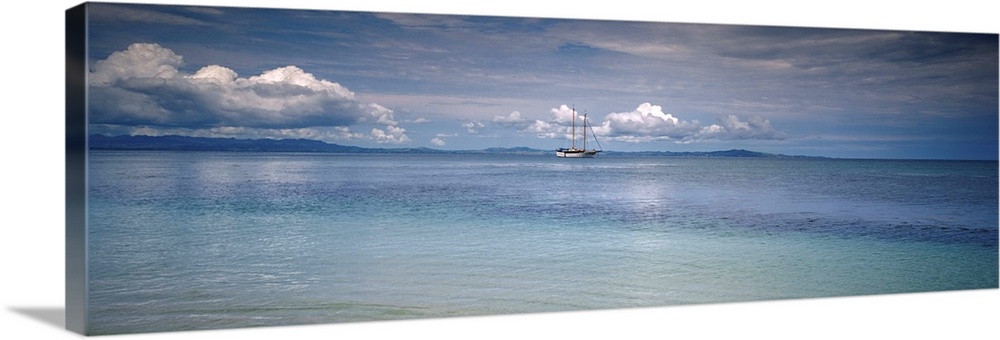 Sailing ship in an ocean, Fiji