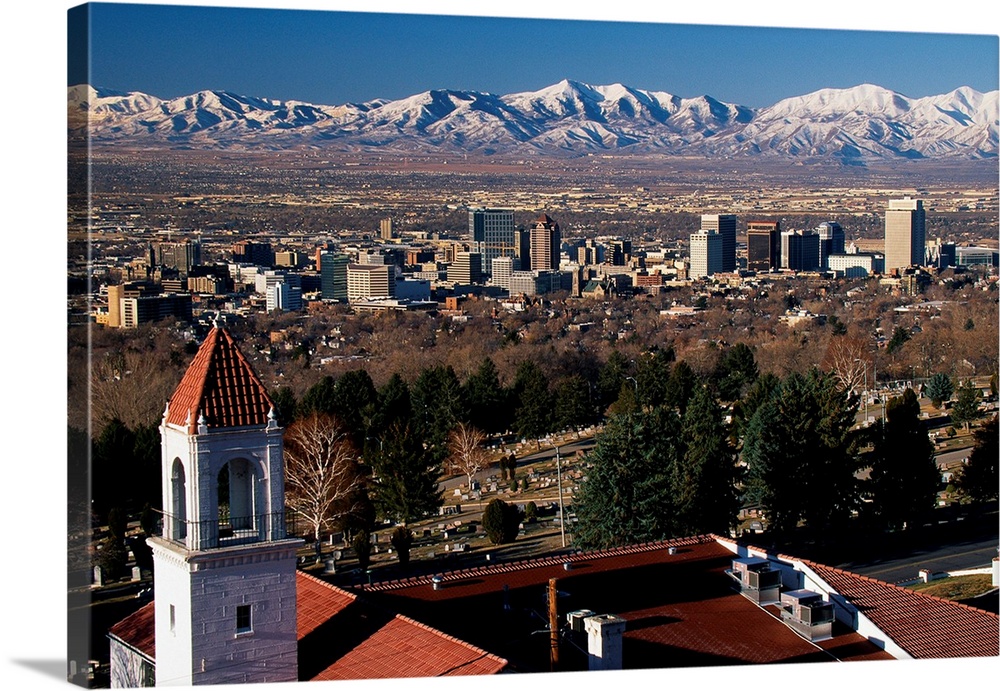 Salt Lake City and Wasatch Mountains UT
