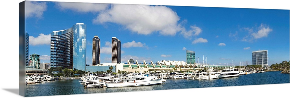 Buildings in a city, San Diego Convention Center, San Diego, Marina District, San Diego County, California, USA