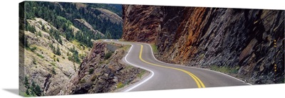 San Juan Scenic Highway on a mountain, Million Dollar Highway, Colorado