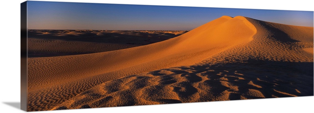 Crest of a sand dune, Douz area, Tunisia
