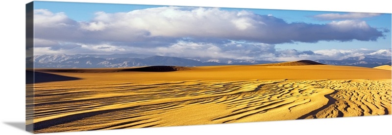 Sand dunes in a desert, Great Sand Dunes National Park and Preserve ...