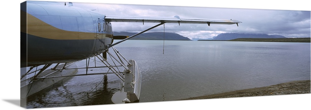 Seaplane on the beach, Katmai National Park, Alaska