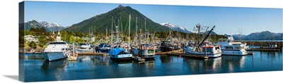 Ships and boats at marina, Sitka, Southeast Alaska, Alaska