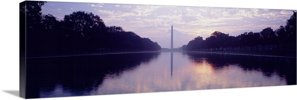 Silhouette of a monument, Washington Monument, Washington DC