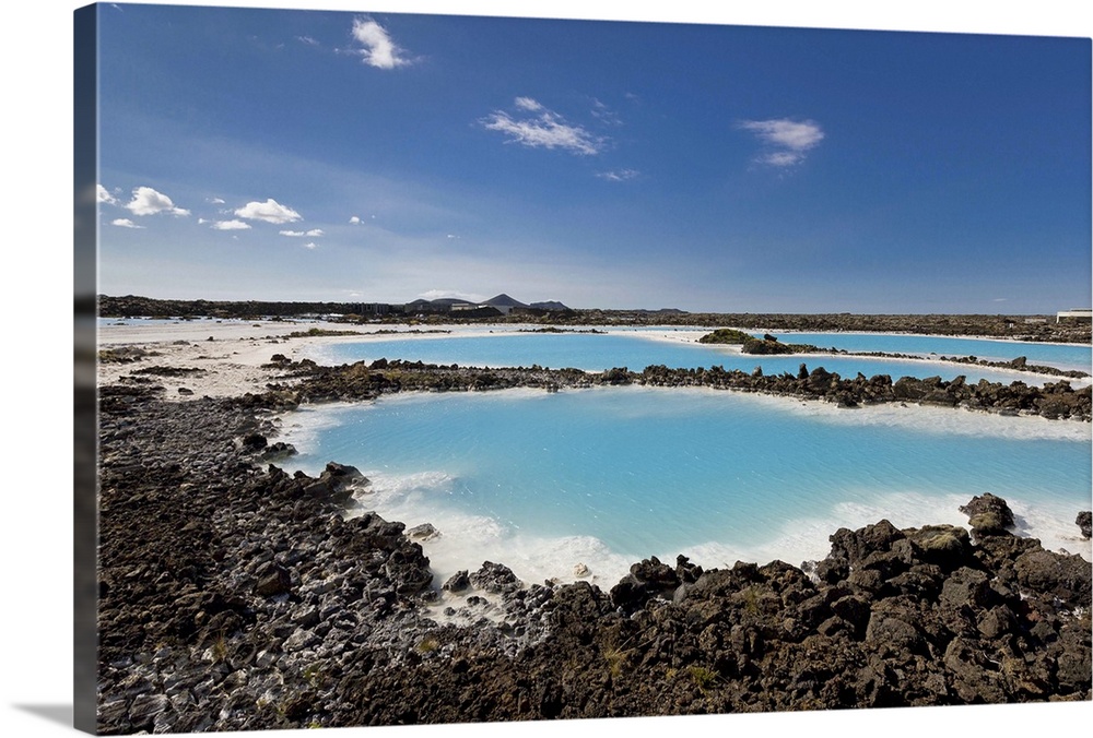 Silica deposits, Blue Lagoon bathing pools, Iceland