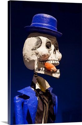 Skeleton Statue, Mexico's Day Of The Dead, Moesgard Museum, Aarhus-Hojbjerg, Denmark