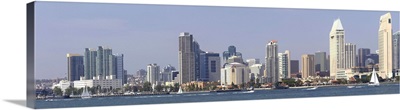 Skylines at the waterfront, San Diego, San Diego County, California