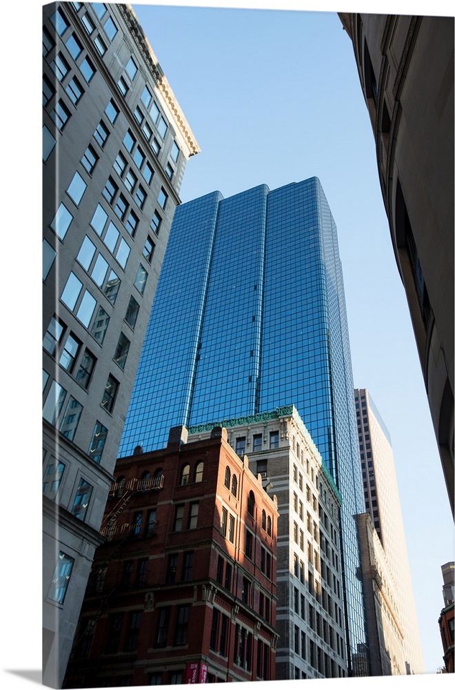 Skyscrapers at Copley Square, Boston, Massachusetts - Aerial Photograph  Wall Art, Canvas Prints, Framed Prints, Wall Peels