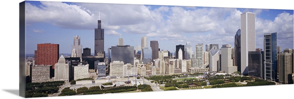 Skyscrapers in a city, Chicago, Cook County, Illinois
