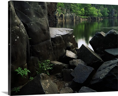 Smooth boulders of the Dalles, Saint Croix River, Interstate State Park, Minnesota