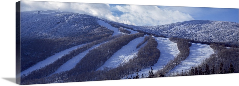 Snow, Cannon Mountain, New Hampshire, USA