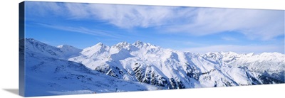Snow covered Alps, Schonjoch, Tirol, Austria