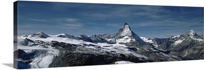 Snow on mountains, Matterhorn, Valais, Switzerland