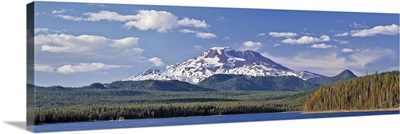 Snowcapped mountain on a landscape, South Sister, Oregon