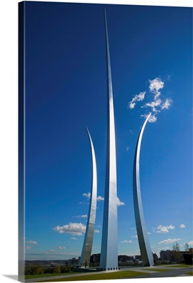 Soaring spires of Air Force Memorial at One Air Force Memorial Drive, Arlington, VA