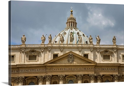 St Peter's Square and St Peter's Basilica at Vatican City, Rome, Italy