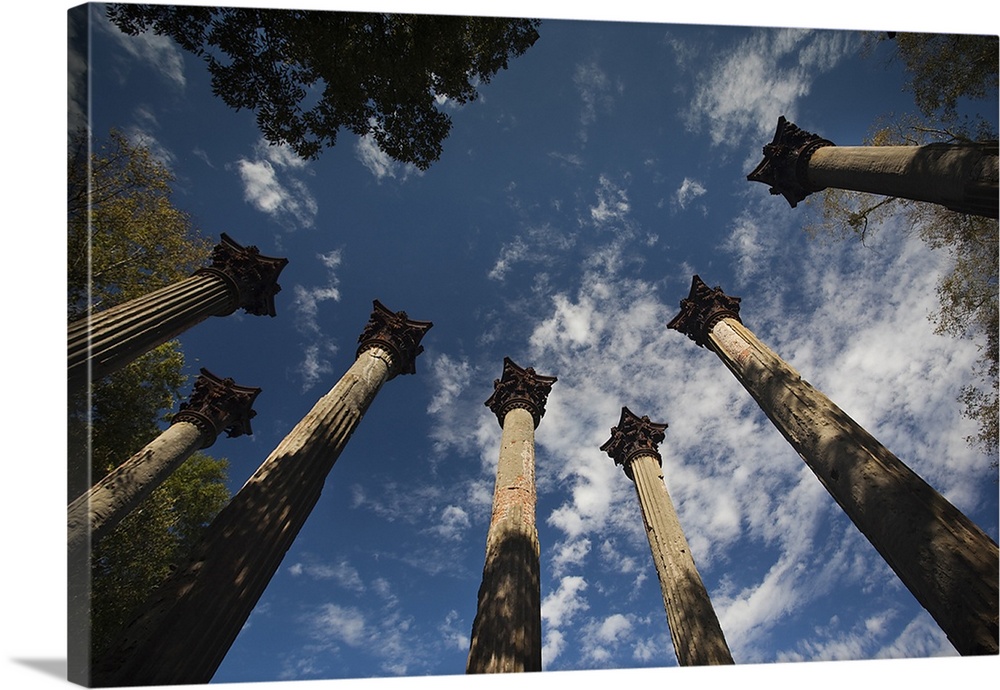 Standing columns from former plantation house, Windsor Ruins, Port Gibson, Mississippi
