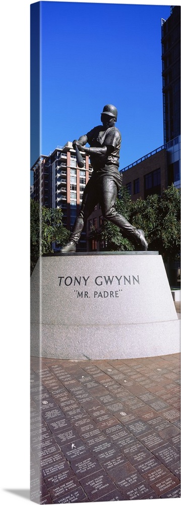 Statue of Tony Gwynn at Petco Park, San Diego, California, USA