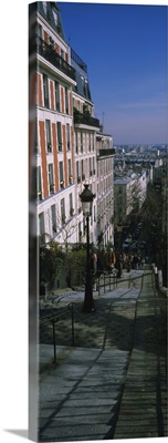 Stepped walkway, Rue de Mont Cenis, Montmartre, Paris, Ile-De-France, France