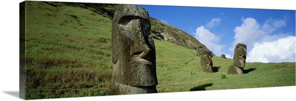 Stone Heads, Easter Islands, Chile