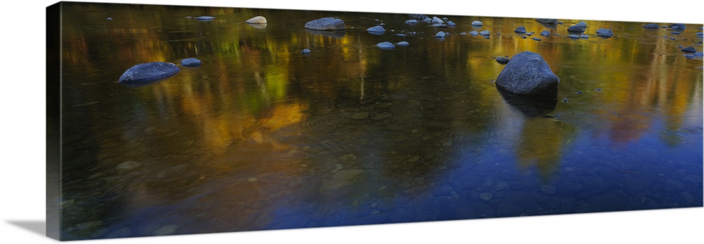 Stones in a shallow stream