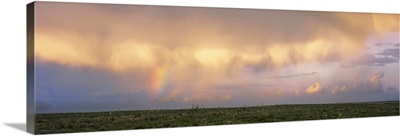 Storm clouds in the sky, Cimarron National Grassland, Kansas