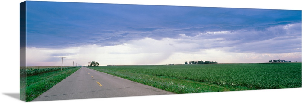 Storm clouds over a landscape, Illinois