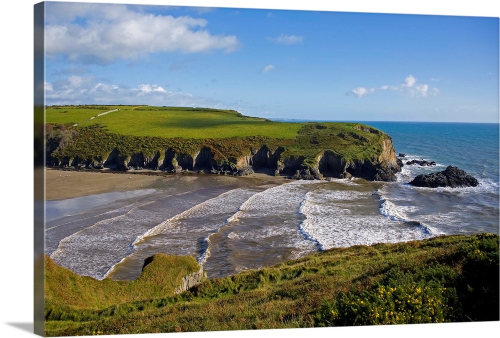 Stradbally Strand, The Copper Coast, County Waterford, Ireland Wall Art, Canvas Prints, Framed
