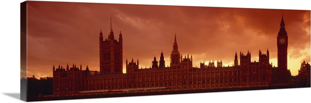 Sundown Houses of Parliament London England