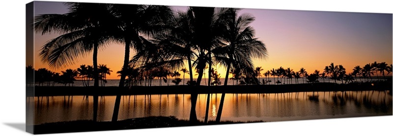 Sunset Anaehoomalu Beach HI Wall Art, Canvas Prints, Framed Prints ...