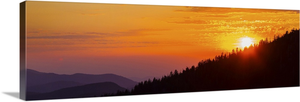 Sunset at Clingmans Dome, Great Smoky Mountains National Park ...